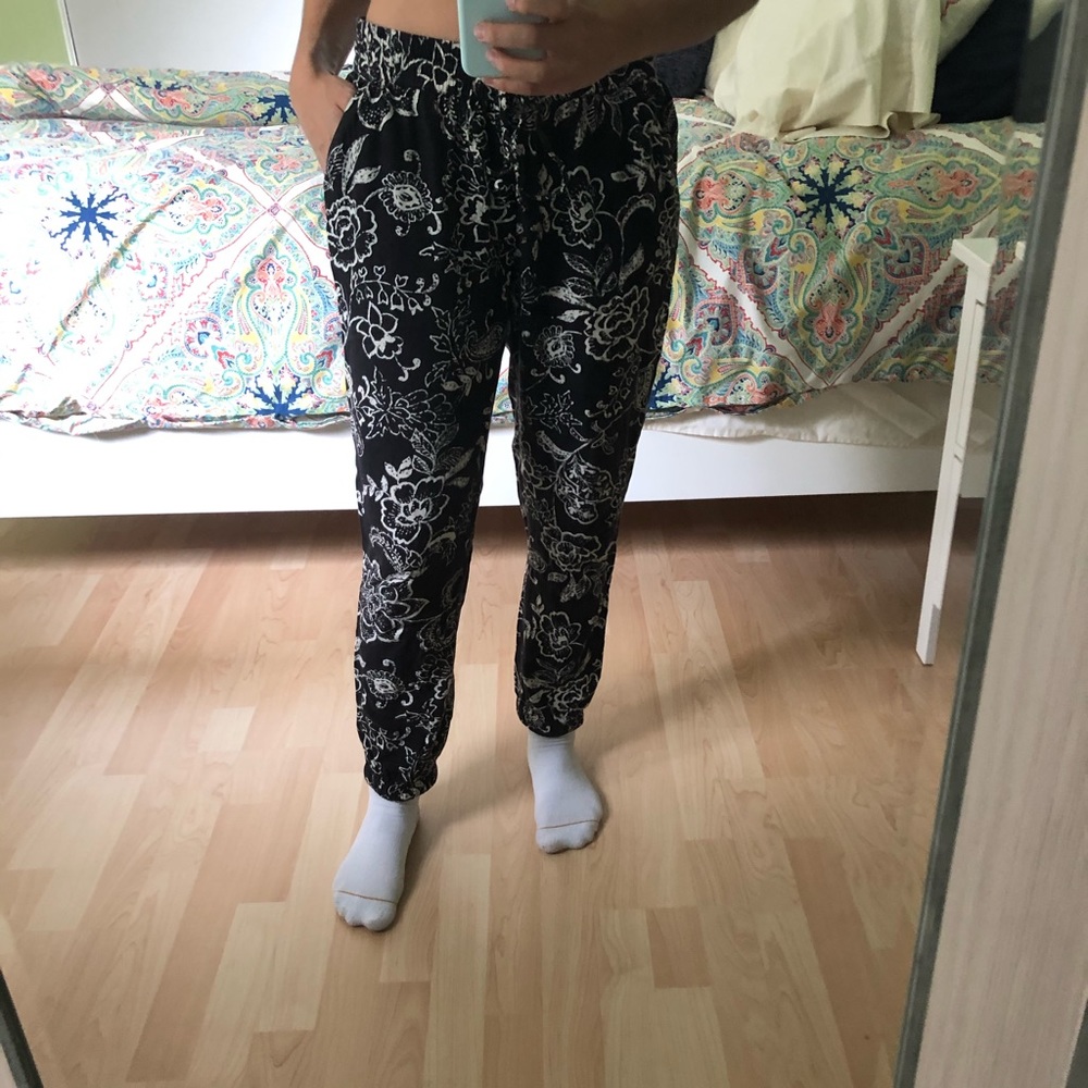 Flowy flowery pants